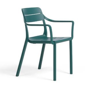Cassia P, Chair in fiberglass polypropylene, with armrests