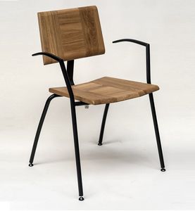 EAGLE B05, Stackable chair with armrests