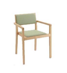 ER 440021, Chair in wood with armrests