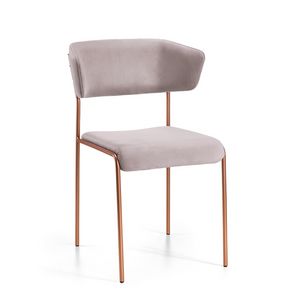Giglio br, Chair with enveloping backrest that acts as armrests