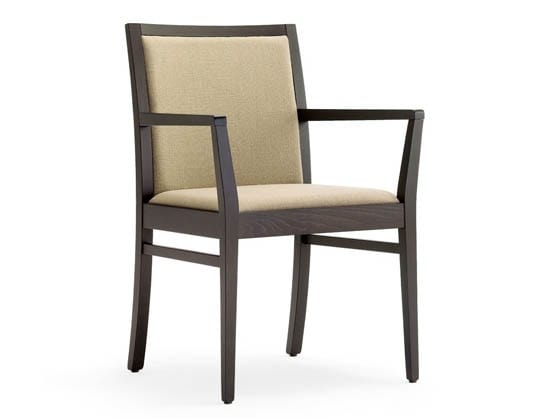 Guenda-P1, Chair with armrests for hotel