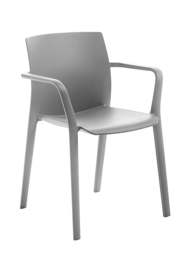 Klia, Stackable chair in reinforced polypropylene