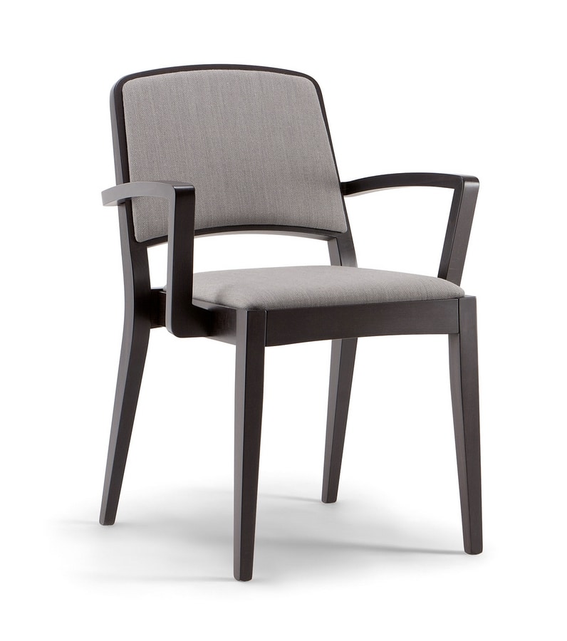 KYOTO ARM CHAIR 046 SB, Upholstered chair with armrests