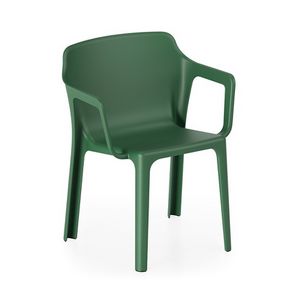 Linn�a, Polypropylene chair with armrests, stackable