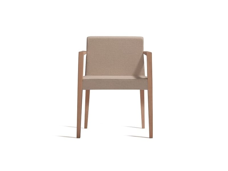 New York 631N, Chair with armrests, with upholstered seat and back