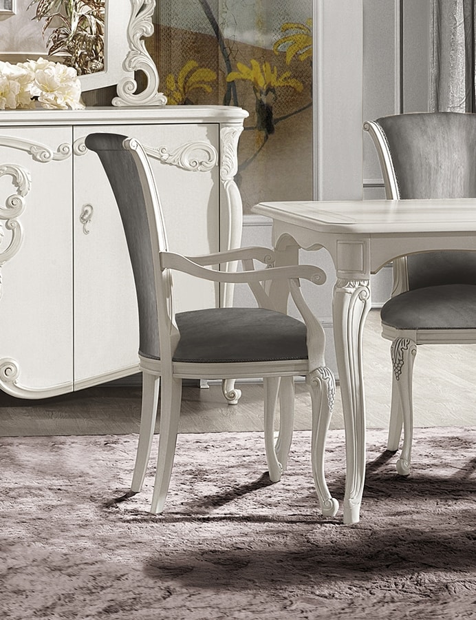 Puccini Art. 7611, Dining chair with armrests