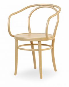 V12, Wooden chair with armrests