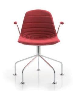EPOCA EP4, Office chair with chrome swivel base