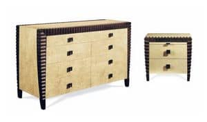 10S102, Dresser with 6 drawers, maple, for hotel room