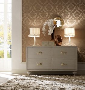 Allegra onion foot chest of drawers, Handcrafted chest of drawers