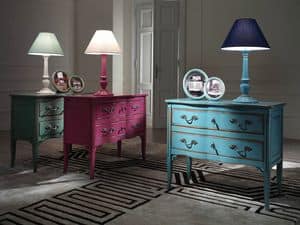 Art. H097 CHEST OF DRAWERS, Colorful chest of drawers, in French style