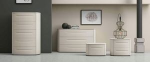 Bogart, Bedroom cabinets with a sinuous design