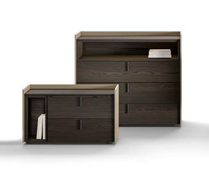 Brera, Chest of drawers with a linear design