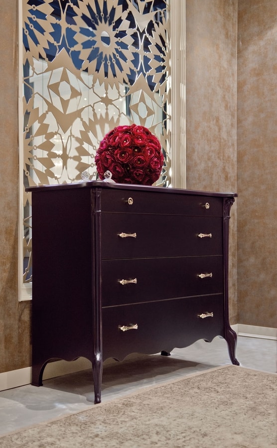 City Art. 5605, Chest of drawers in lacquered wood
