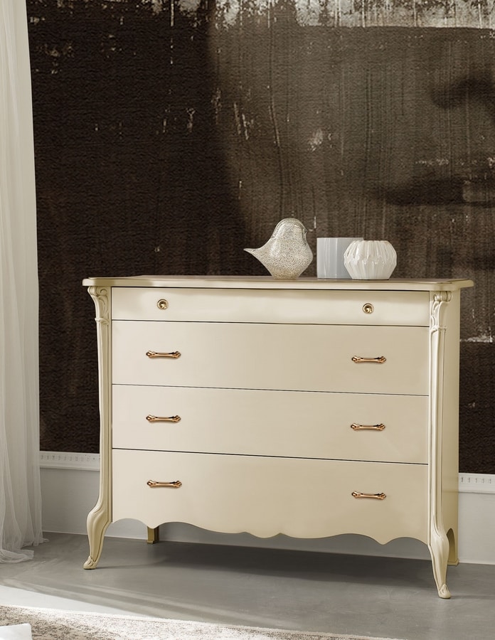 City Art. 5605, Chest of drawers in lacquered wood