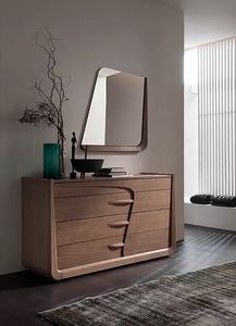 Desi, Chest of drawers with a sinuous design