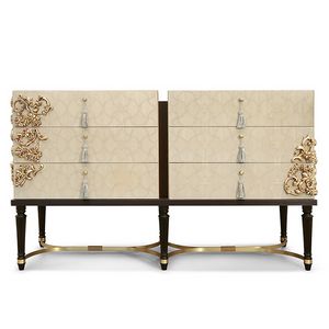FLORA / double chest of drawers, Contemporary chest of drawers with an eclectic design