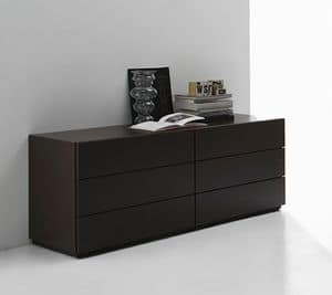 HARU chest of drawers, Chest of drawers with 6 drawers, in essential style