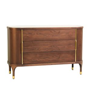 Joyce 1203/F, Chest of drawers in ash wood with marble top