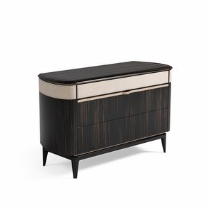 Louis 0701, Refined chest of drawers with leather or fabric details