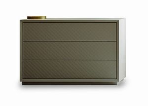 Moon Art. MN0011, Lacquered chest of drawers with quilted front