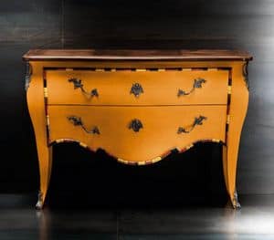 Museum Art. 31.403 Multicolor, Dresser in antique walnut and lime, for hotel classic