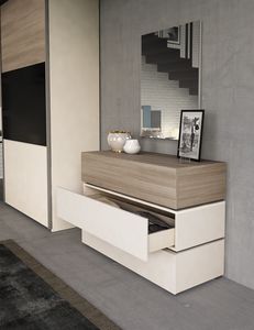 Roberta, Dresser with integrated handle, clean lines