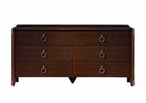 Vendome chest of drawers, Wooden chest of drawers with 6 drawers
