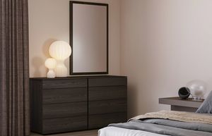 Wide, Dresser with a linear and timeless design