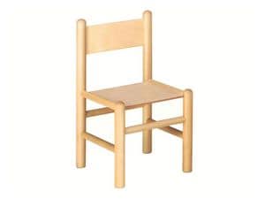 940, Children's chair, made of beech wood, suitable for school desks