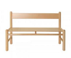 940/P, Bench in beech, available in color, for kindergartens