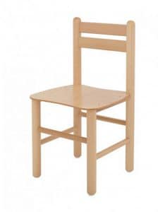ALLEGRA, Small children's chair made of beech wood, for kindergartens