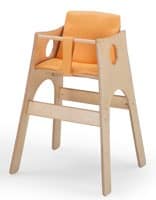 ALTINO, High chair for infant, beech with non-toxic paints, for kitchen  nurseries and restaurant
