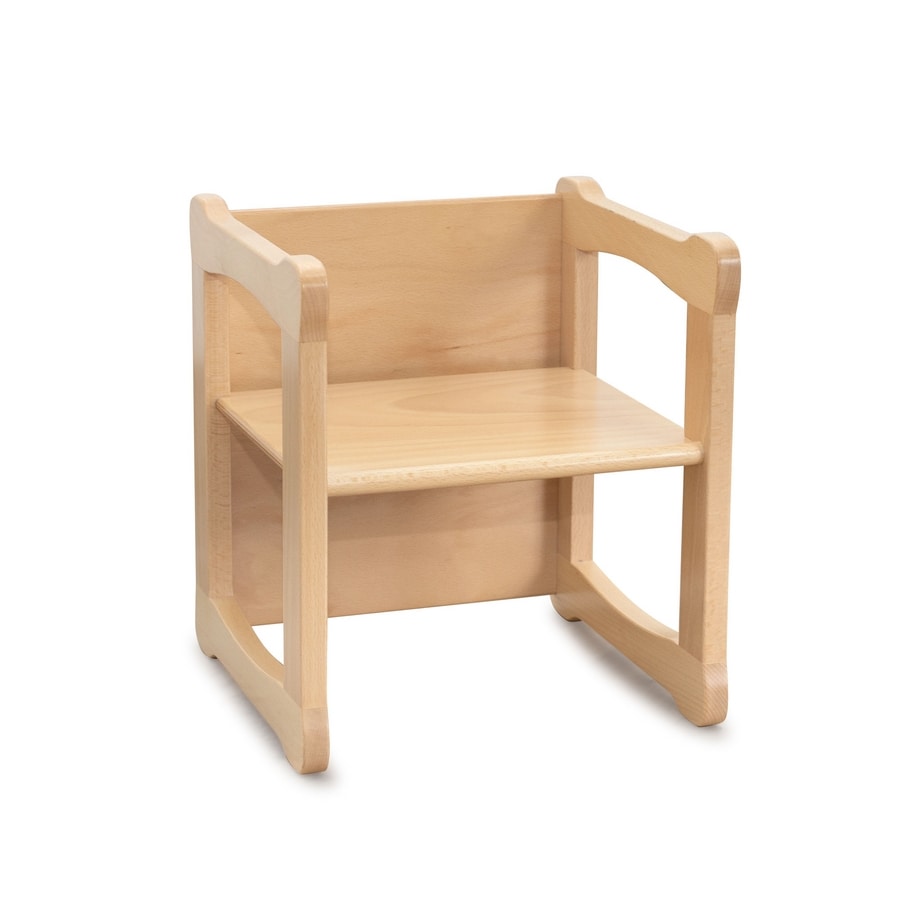 DIXI/Q, Chair with square structure in beech, for children
