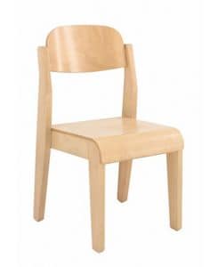 LEA, Chair in beech, for schools and children rooms