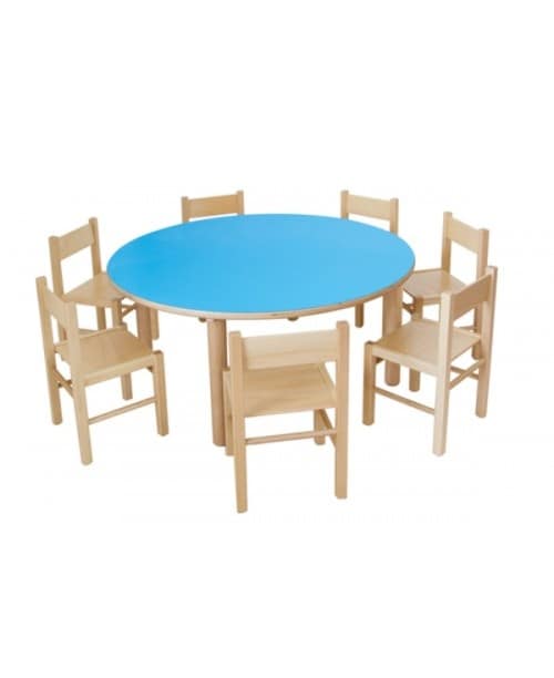 QUADRA, Chair in beech, in simple style, for children