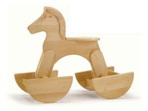 SPRINT, Rocking horse, made of beechwood, for kindergartens and kid's bedroom