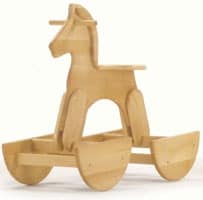 SPRINT, Rocking horse, made of beechwood, for kindergartens and kid's bedroom