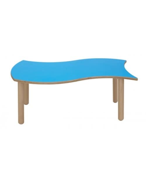 ONDA, Modular table for children, rounded edges and corners, different colors and shapes, for kindergartens and nursery schools