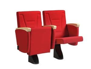 Aosta, Upholstered polyurethane armchair with seat tilt