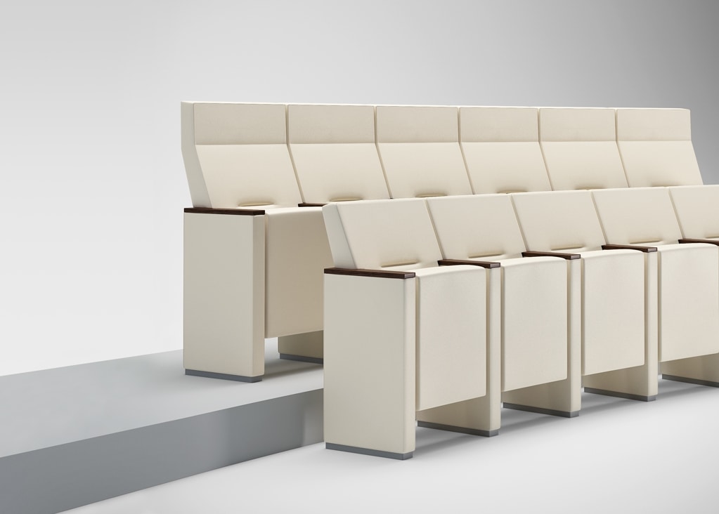 CHRONO, Theater armchair with a refined minimalist style