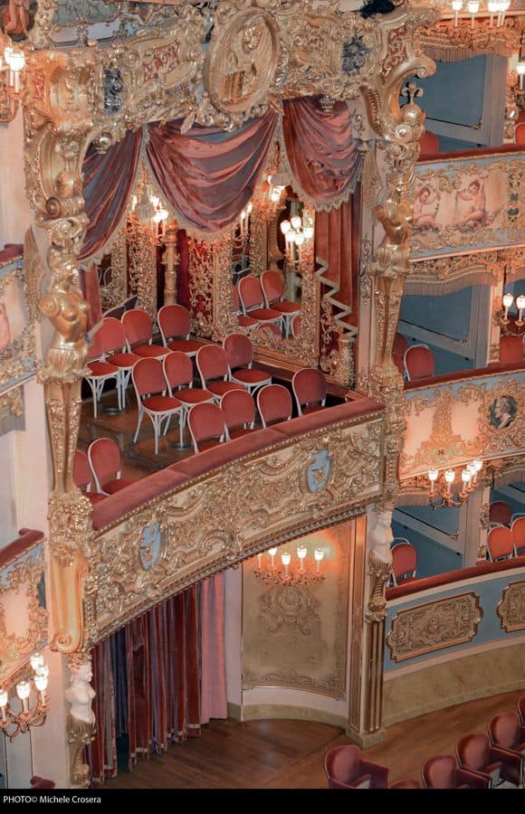 La Fenice Theatre in Venice, Customized chairs for theater, La Fenice in Venice