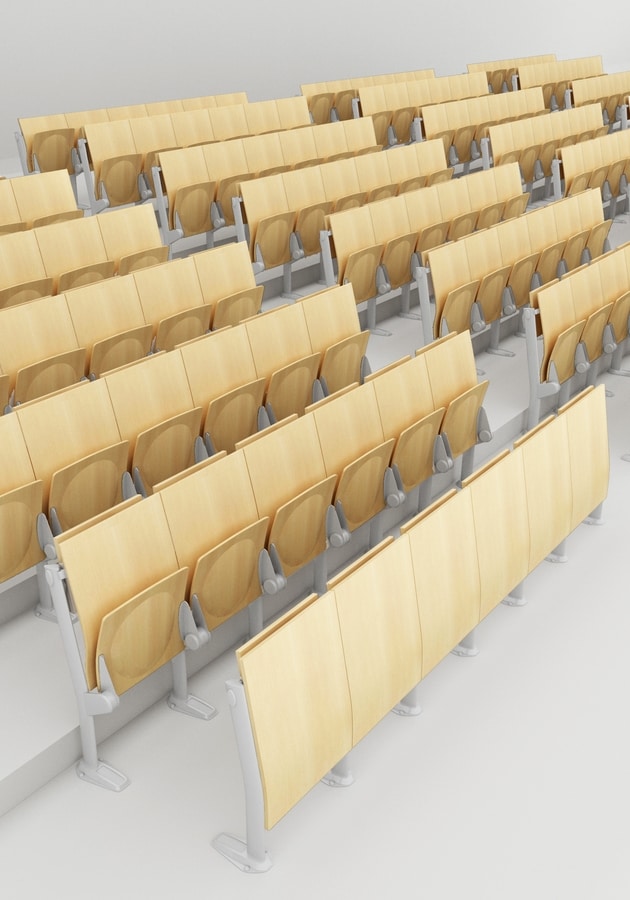 OMNIA EVOLUTION, Chairs for training classrooms with writing surface