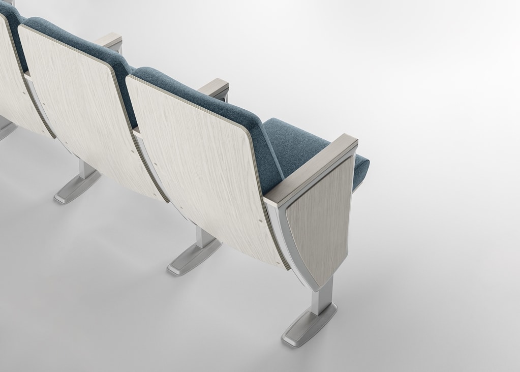 STYLOS, Auditorium armchairs with refined essentiality