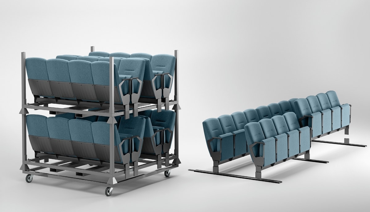 STYLOS, Auditorium armchairs with refined essentiality