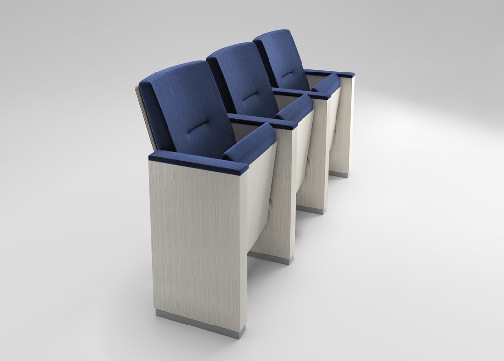 TEMPO, Conference room chairs, folding seat, fabric upholstery