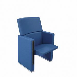 TEMPO PLUS, Theater armchair with fully upholstered back
