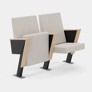 Vesta Angular, Auditorium armchair with armrests with an angular design