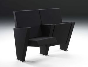 Vesta Square, Armchair with rigorous geometric lines, for community rooms