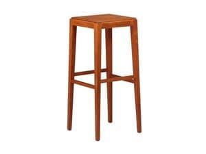 R14, Barstool with wooden frame Bistro